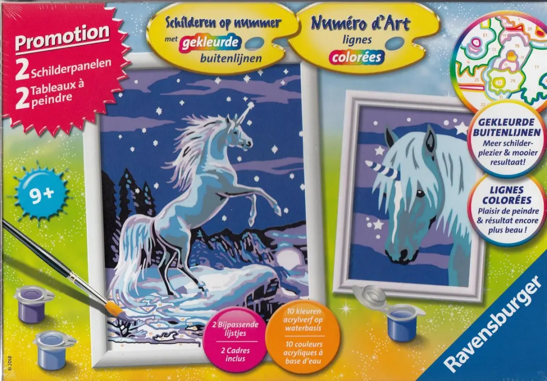 Ravensburger Schilderen op nummer Eenhoorn