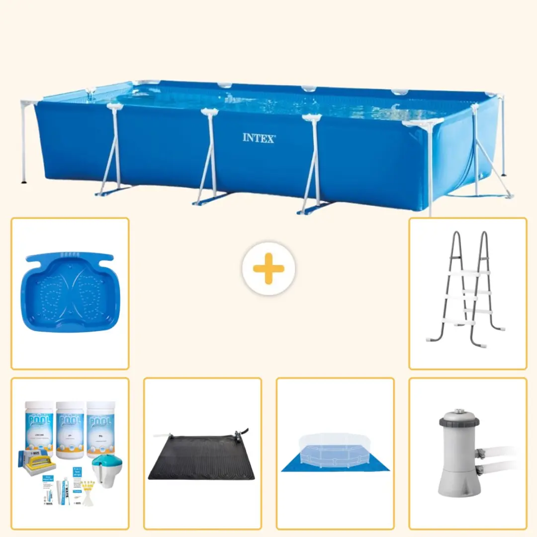 Intex Frame Zwembad 450x220cm Blauw