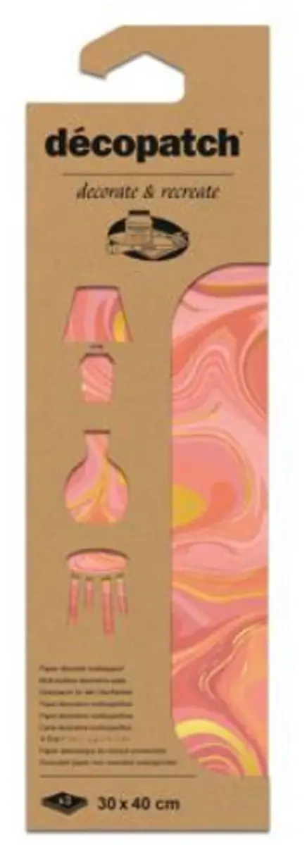 Decopatch Papier Set Roze Hotfoil