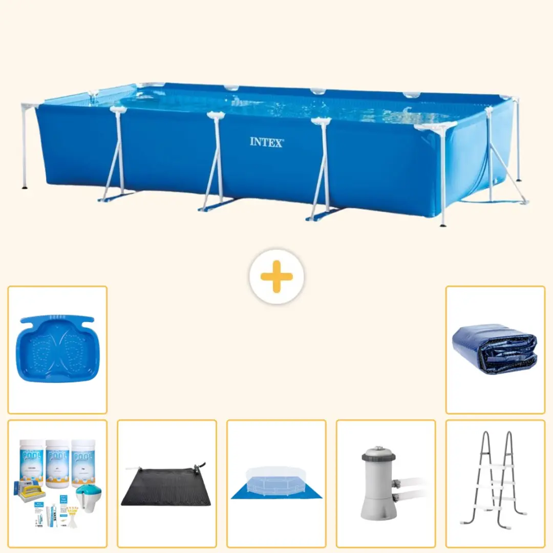 Intex Rechthoekig Frame Zwembad 450x220x84cm