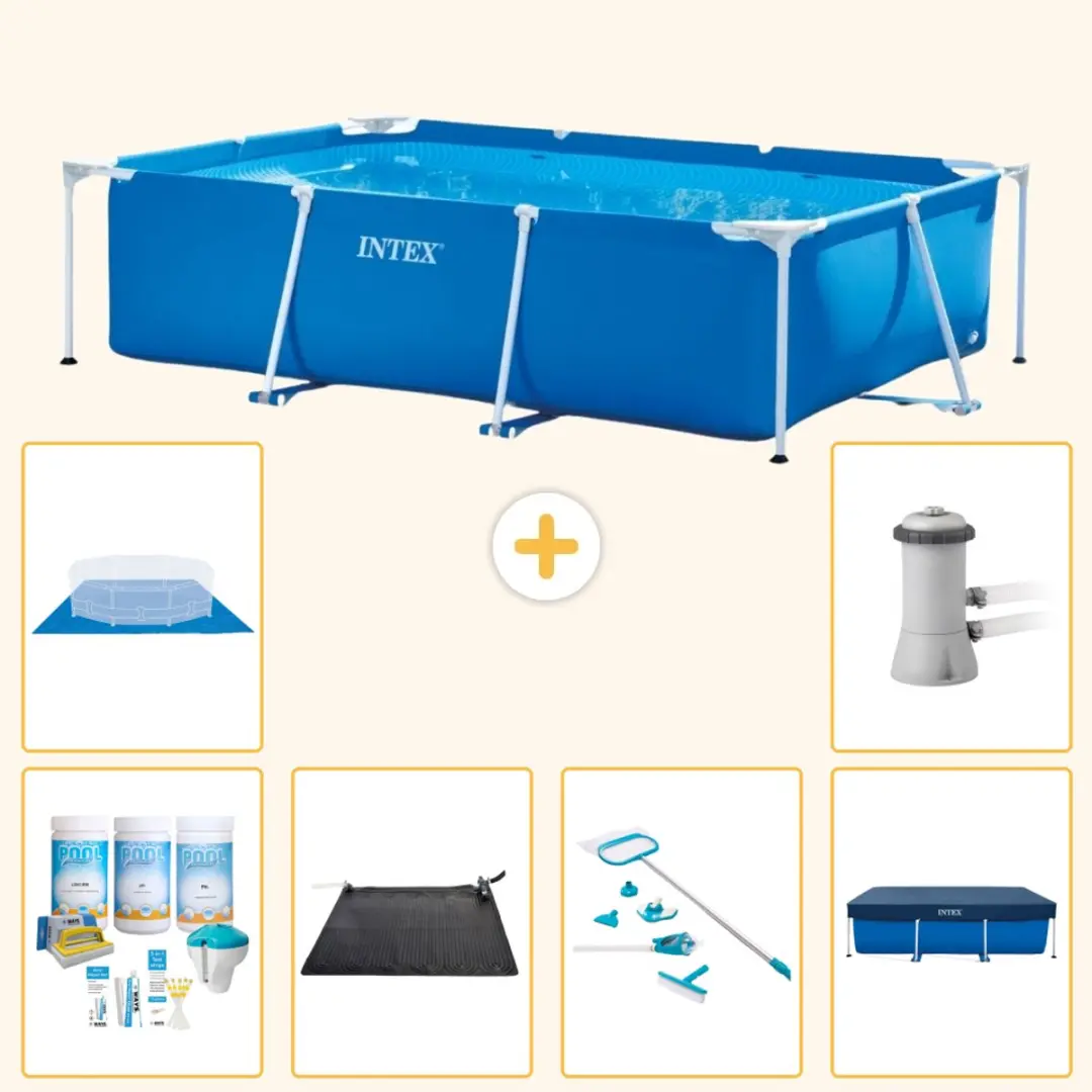 Intex Rechthoekig Frame Zwembad 300x200x75cm