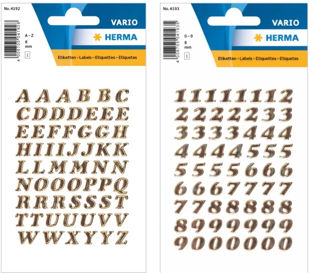 Herma Stickerletters Goud 8mm