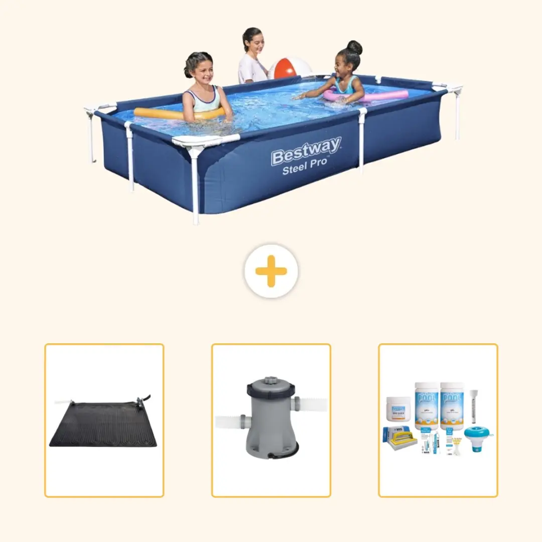Bestway Steel Pro Zwembad 221x150x43cm Blauw