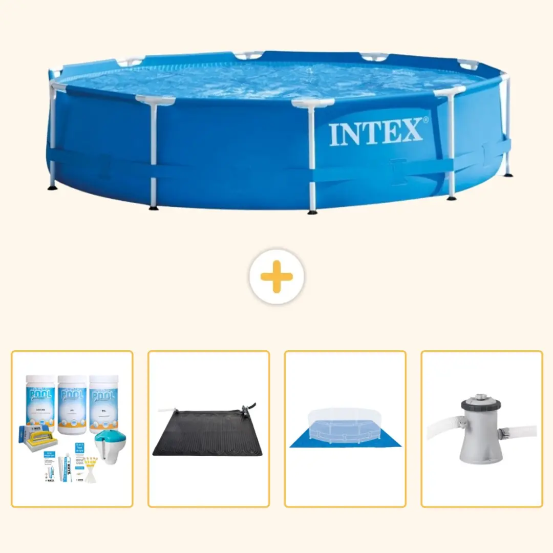 Intex 28200NP-Blauw Rond Frame Zwembad 305x76cm