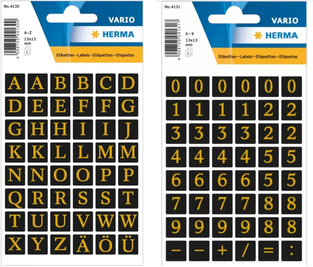 Herma Stickerletters & Cijfers 13mm