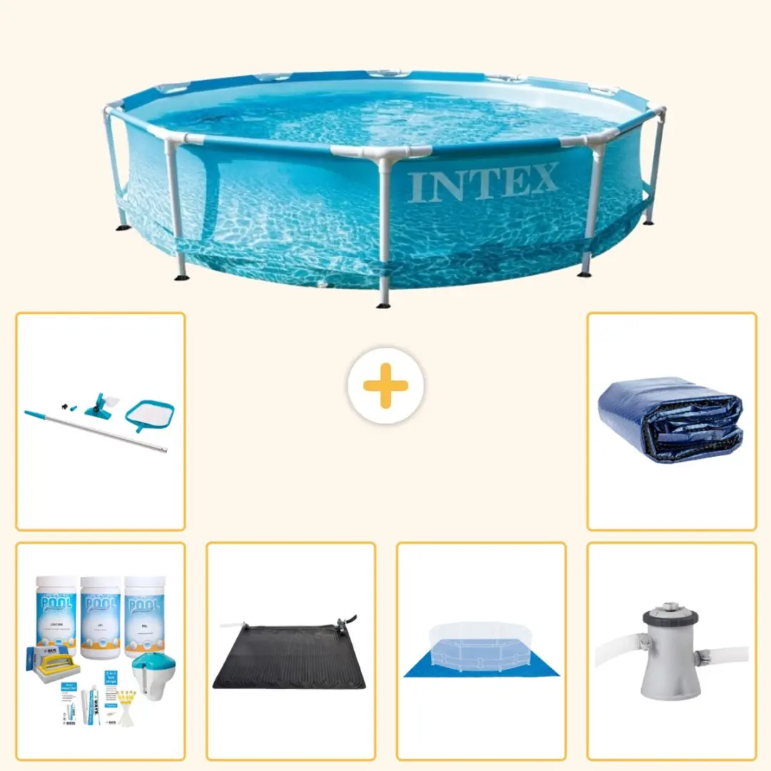 Intex 28206NP Blauw Rond Frame Zwembad 305x76cm