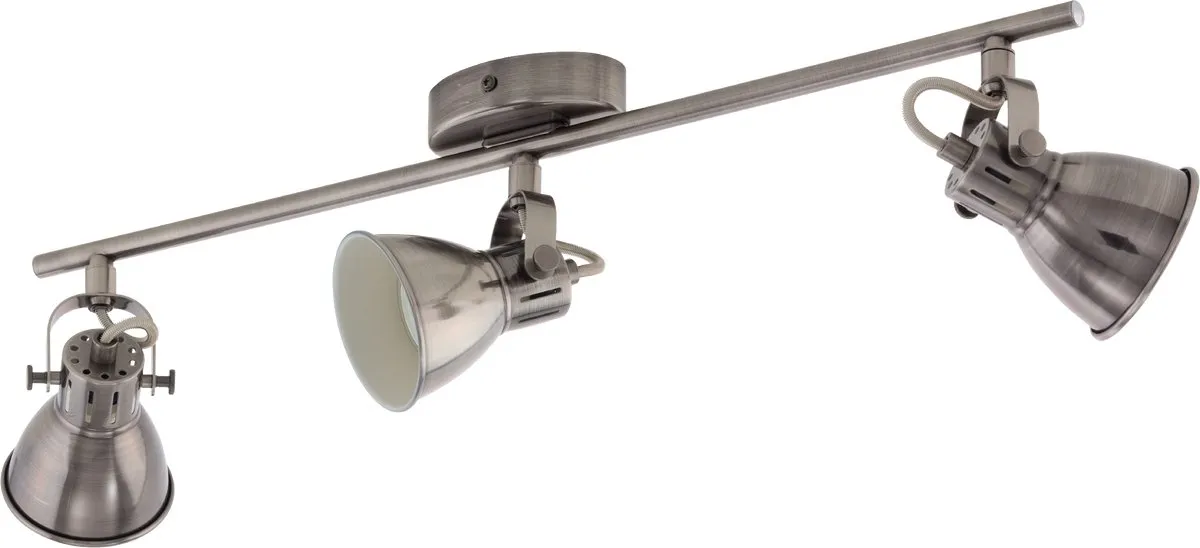 Eglo Seras Spot GU10 - 3 Lichtpunten 59,5cm - Grijs/Crème