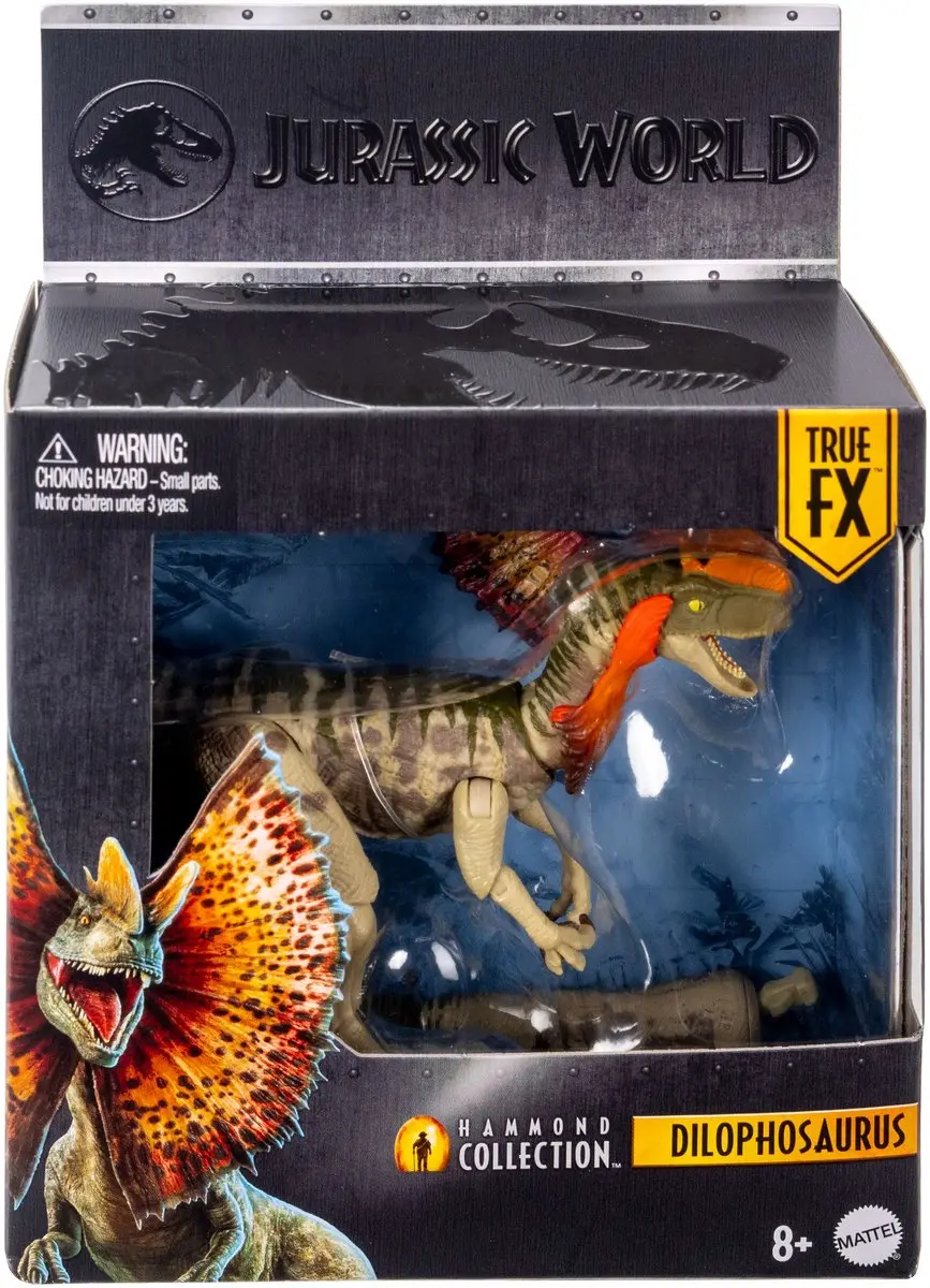 Mattel Jurassic World Rebirth Hammond Collection Dilophosaurus - MATTJKM93 - Multi