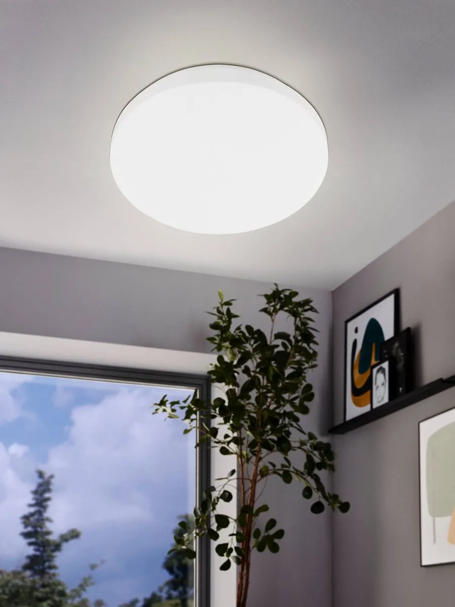 Eglo Pogliola-E Plafondlamp LED - Ø26cm - Wit - afbeelding 6 van 6