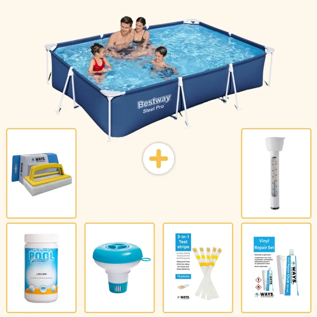 Bestway Steel Pro Zwembad 300x201cm Blauw