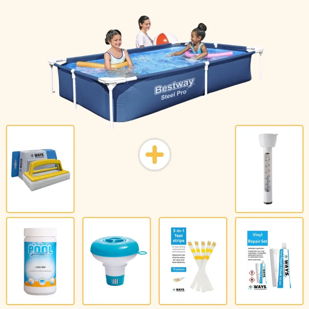 Bestway Steel Pro Zwembad 221x150cm Blauw
