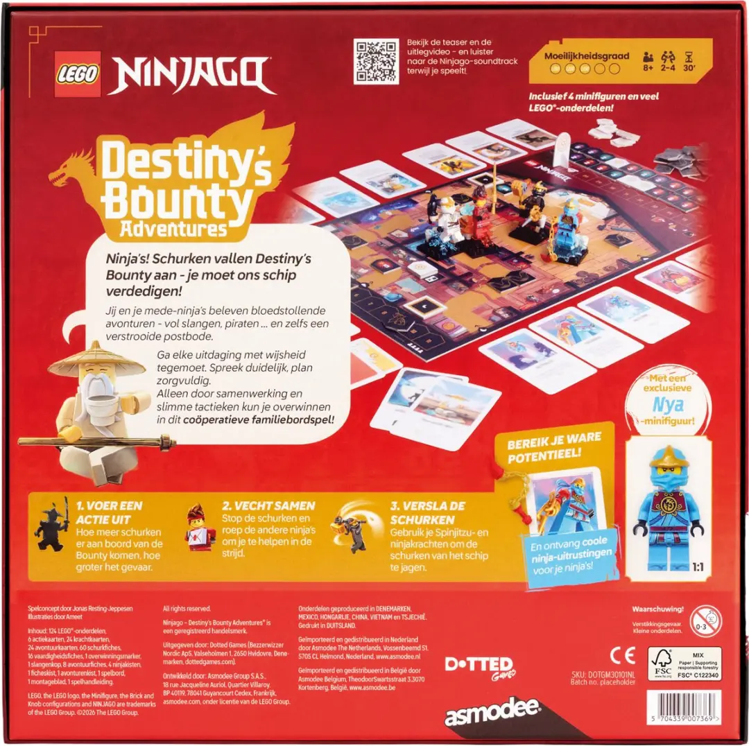 Asmodee LEGO Ninjago Destiny's Bounty Adventure - 2-4 Spelers