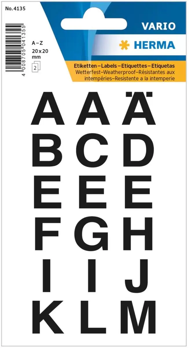 Herma Alfabet Stickers A-Z
