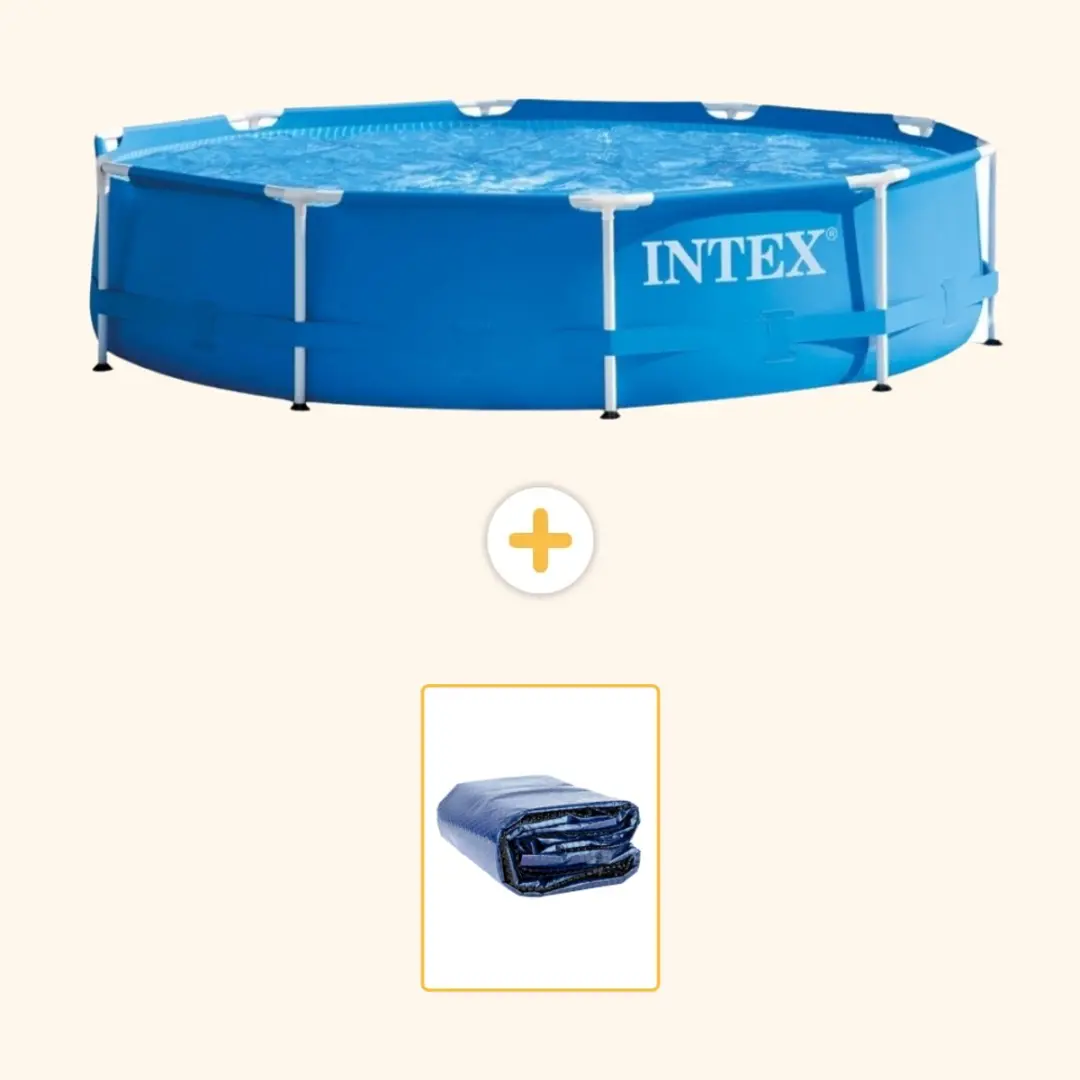 Intex 28200NP-Blauw Rond Frame Zwembad 305x76cm