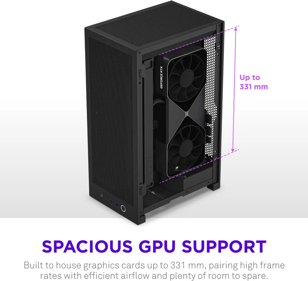 NZXT H2 Flow CI-H21FB-01 SFF Gehäuse - Zwart