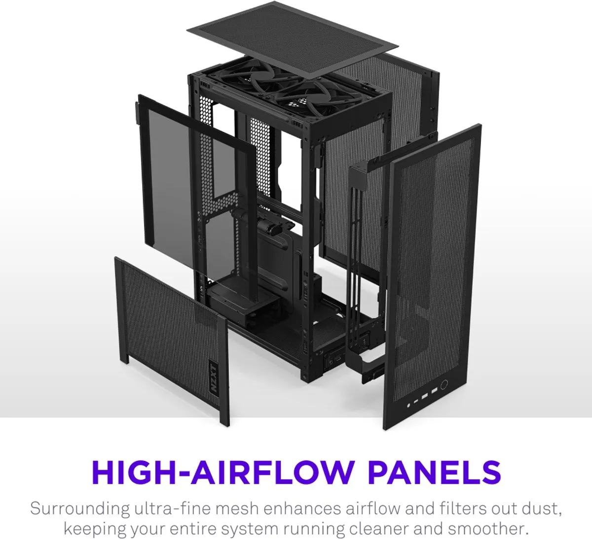 NZXT H2 Flow CI-H21FB-01 SFF Gehäuse - Zwart