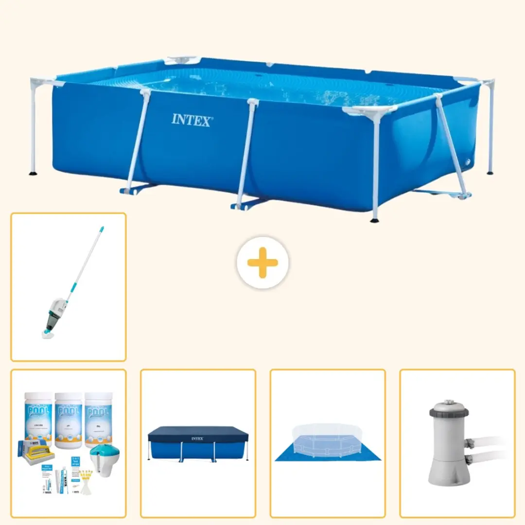Intex Rechthoekig Frame Zwembad 300x200x75cm