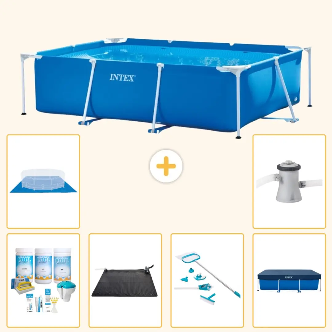 Intex Frame Zwembad 220x150cm Blauw
