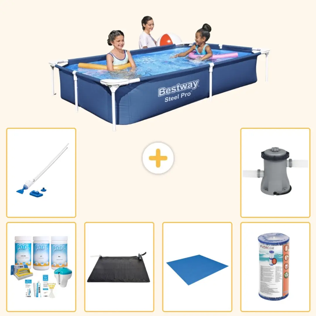 Bestway Steel Pro Zwembad 221x150cm Blauw