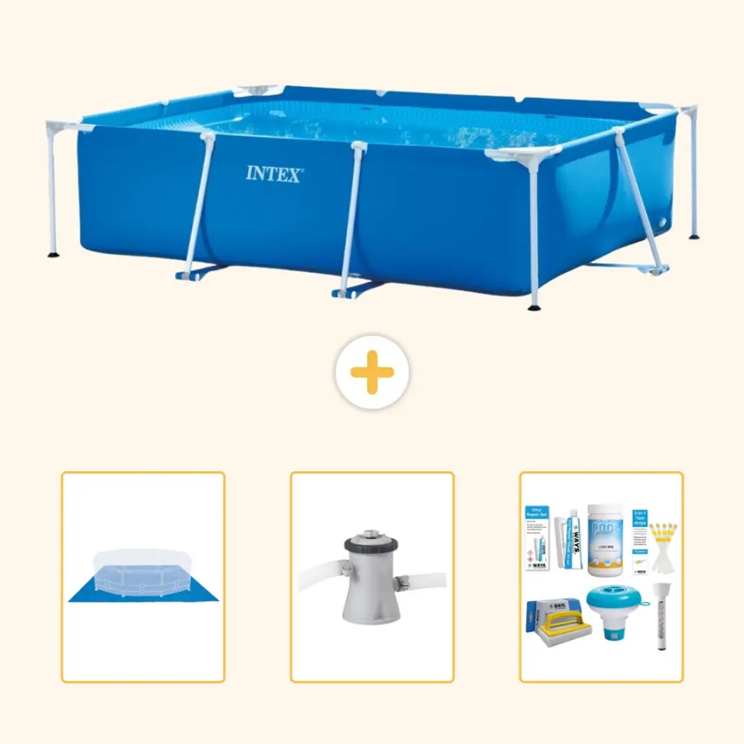 Intex Frame Zwembad 220x150x60cm Blauw