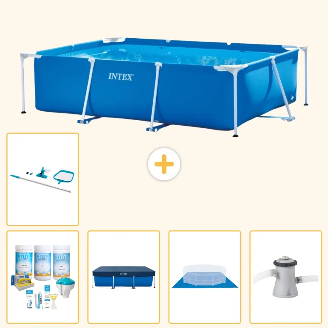 Intex Rechthoekig Frame Zwembad 220x150cm