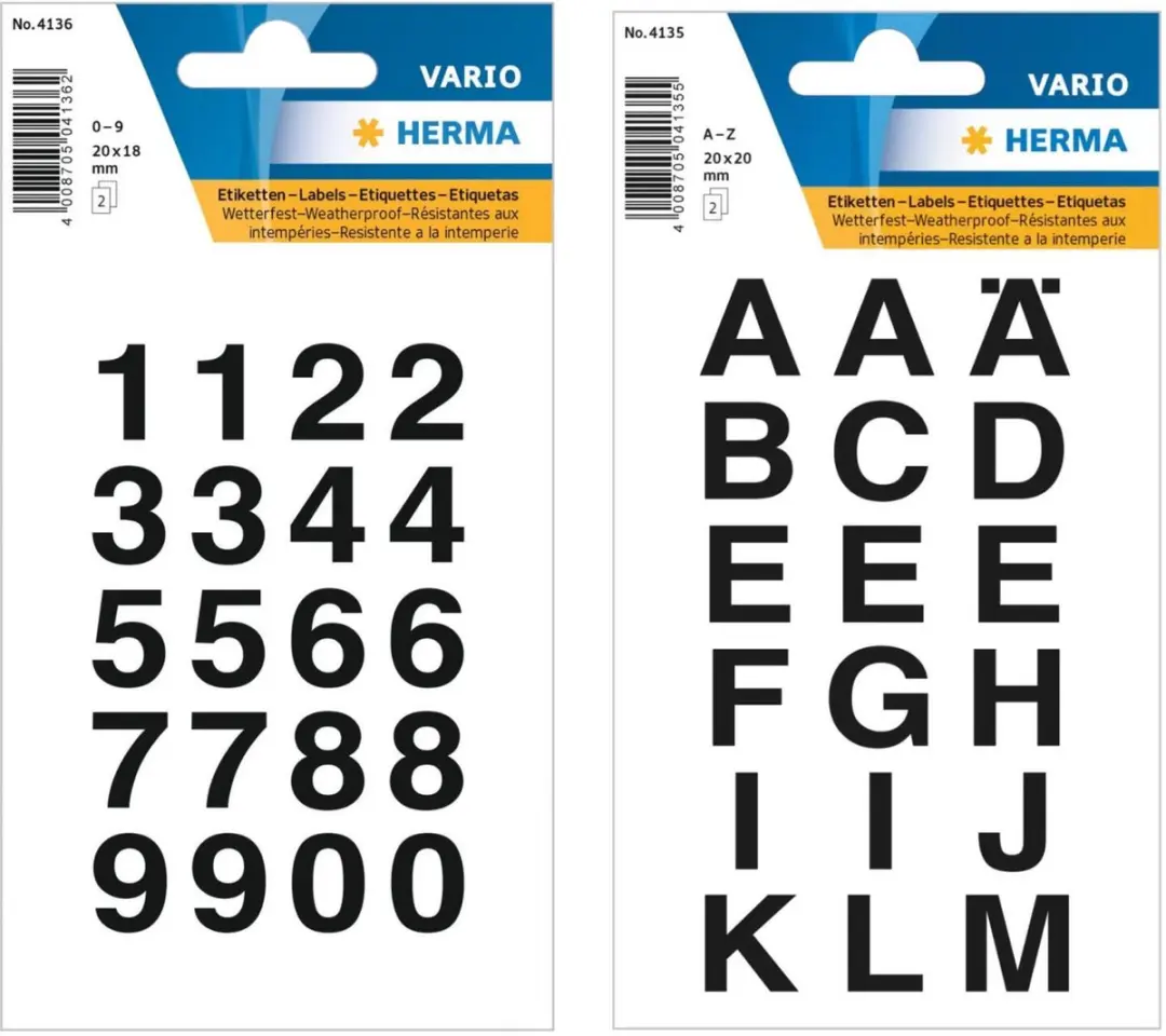 Herma Stickerletters & Cijfers 18mm