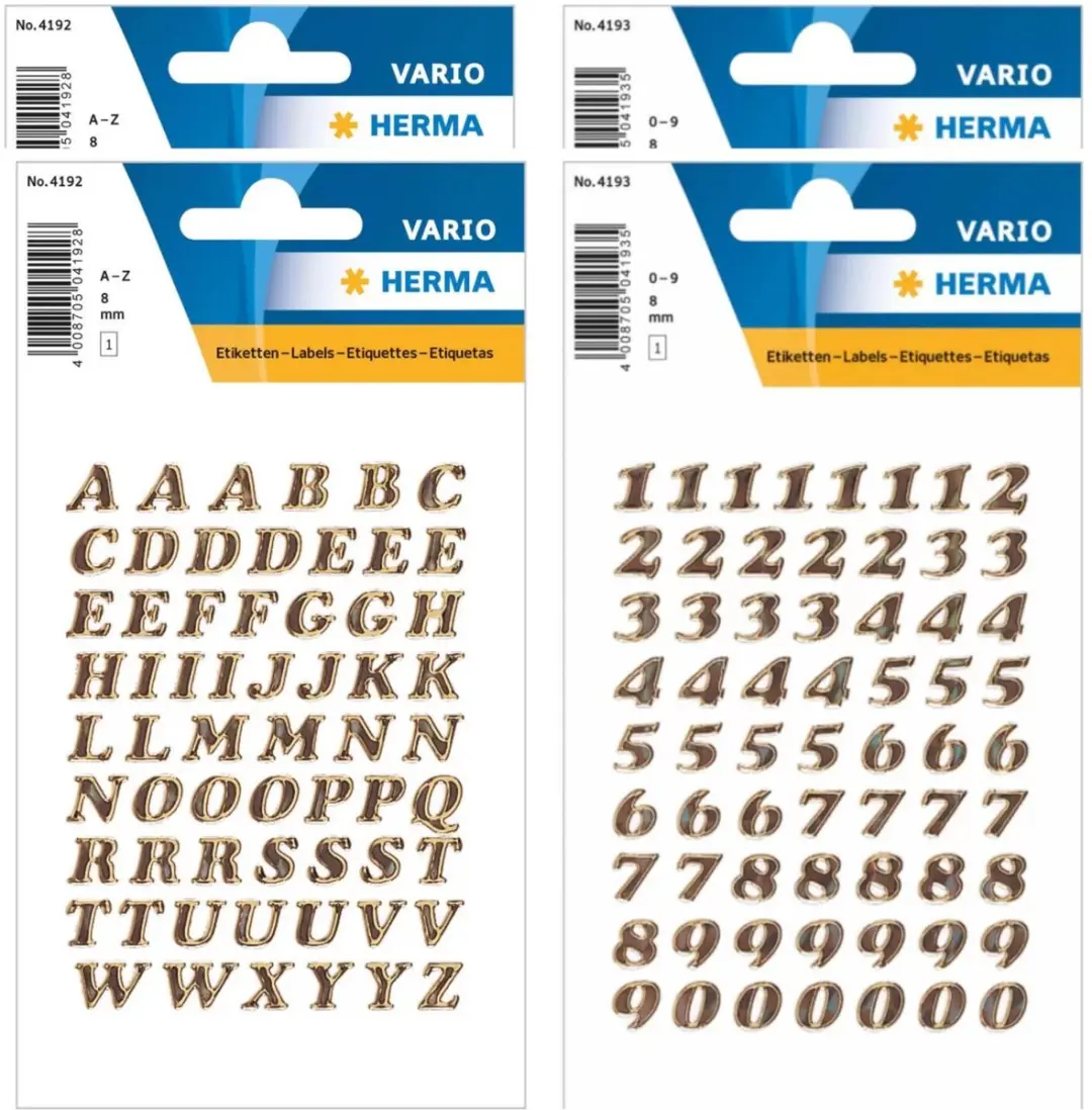 Herma Stickerletters Goud 8mm
