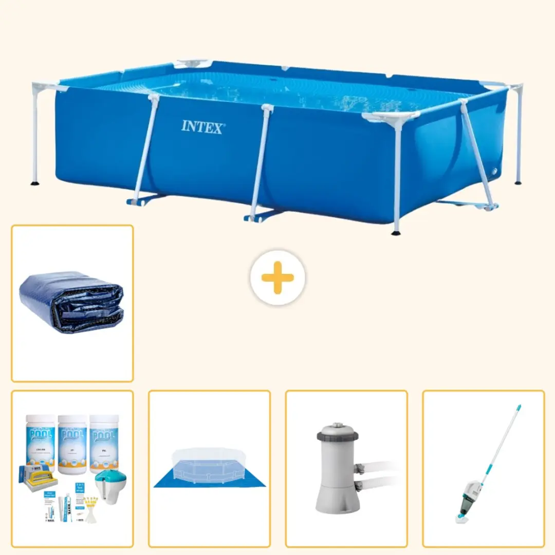 Intex Rechthoekig Frame Zwembad 300x200x75cm