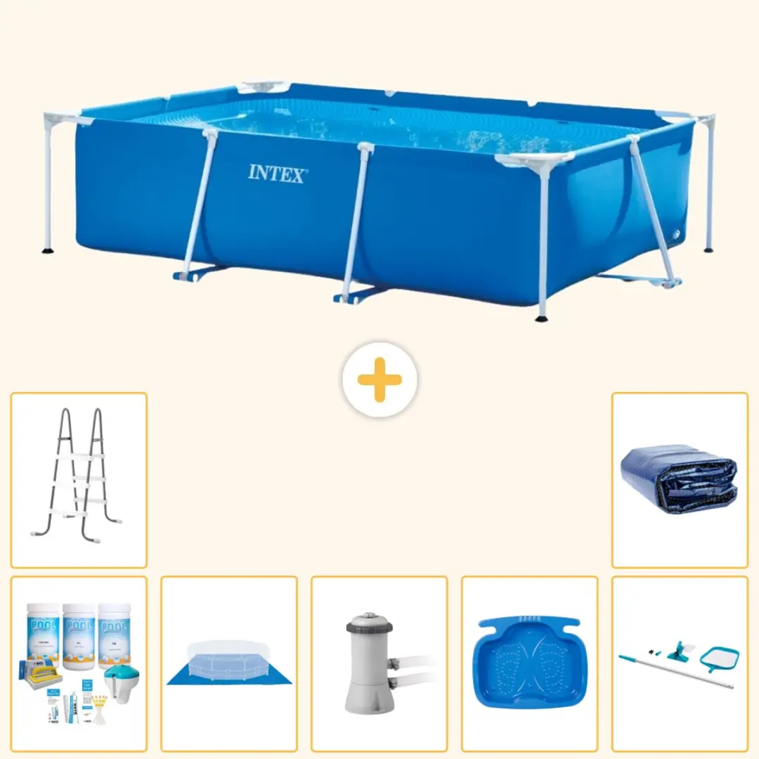 Intex Rechthoekig Frame Zwembad 300x200x75cm