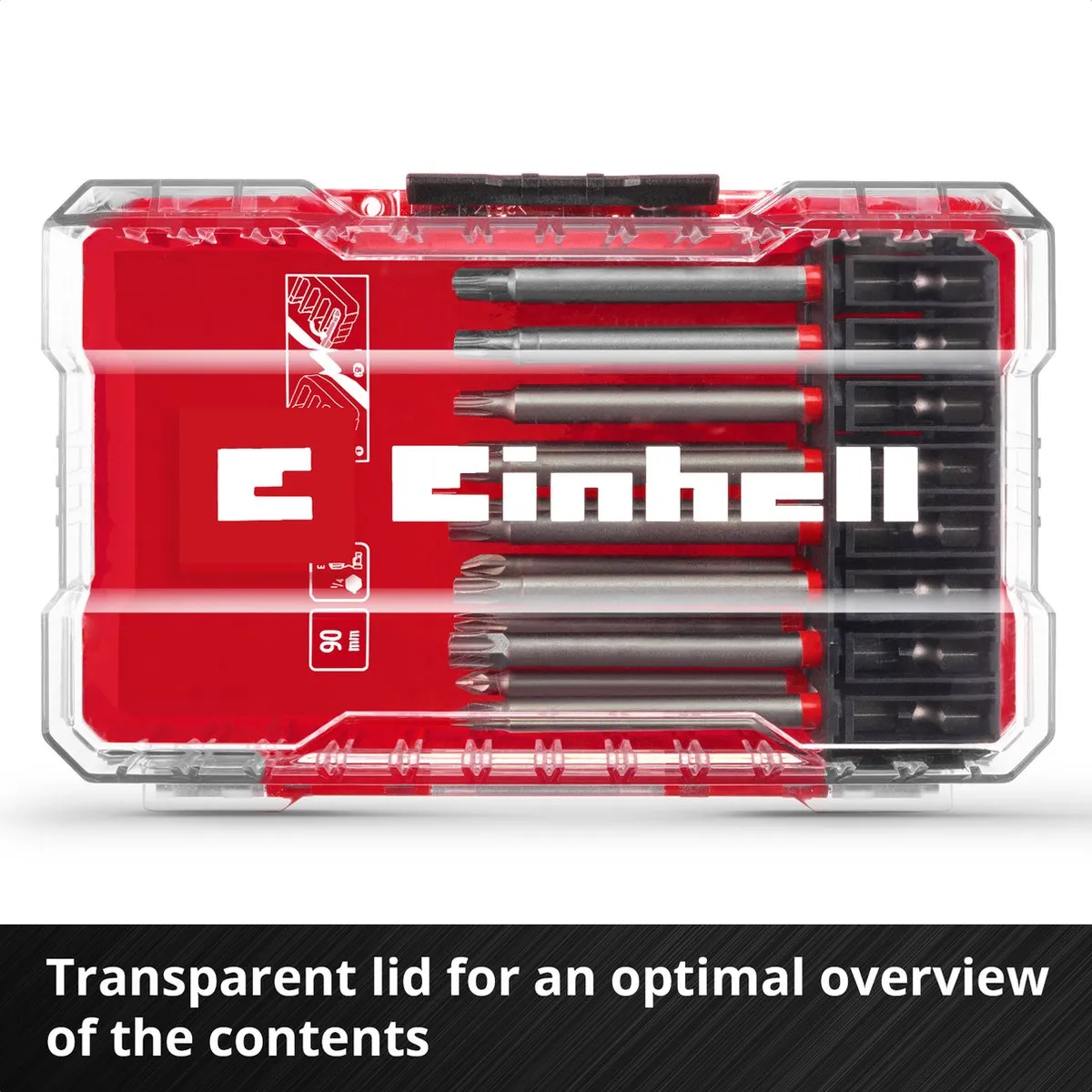 Einhell Bitset 16-delig Metaal - T10/T15/T20/T25/T27/T30/T40/PH1/PH2/PH3/PH4 - afbeelding 6 van 6
