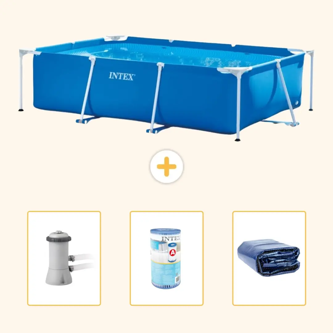 Intex Rechthoekig Frame Zwembad 300x200x75cm