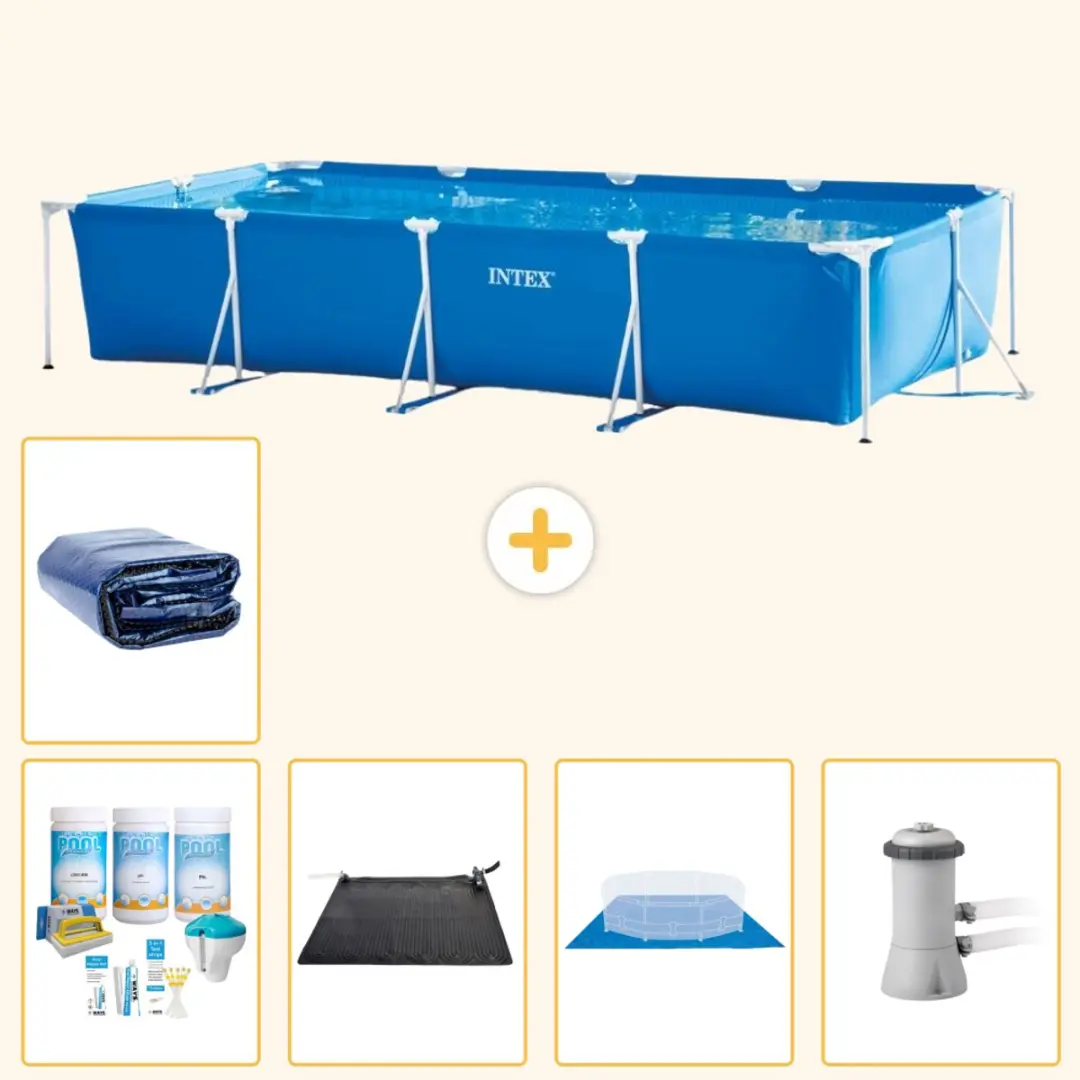 Intex Rechthoekig Frame Zwembad 450x220x84cm