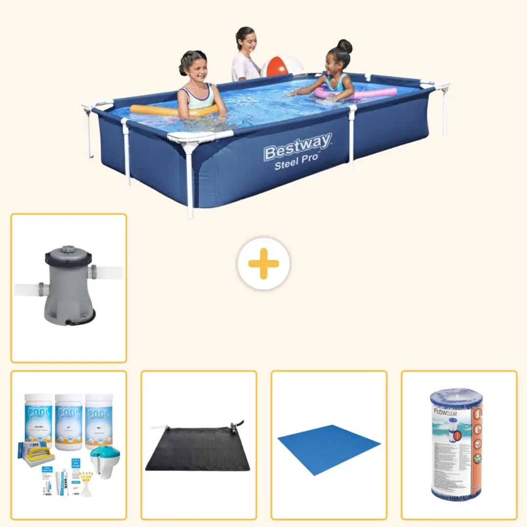 Bestway Steel Pro Zwembad 221x150cm Blauw
