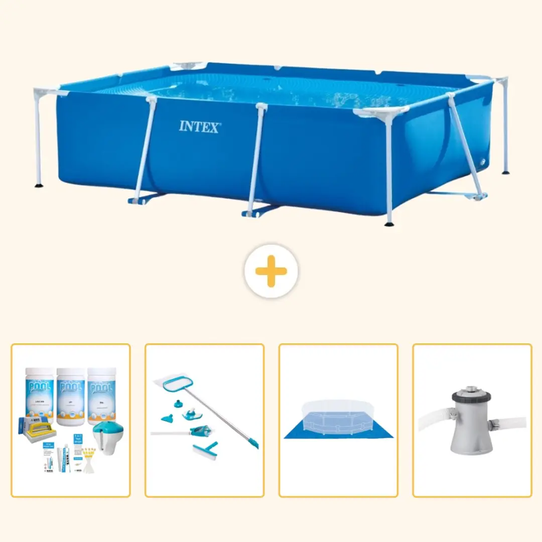 Intex Rechthoekig Frame Zwembad 220x150x60cm