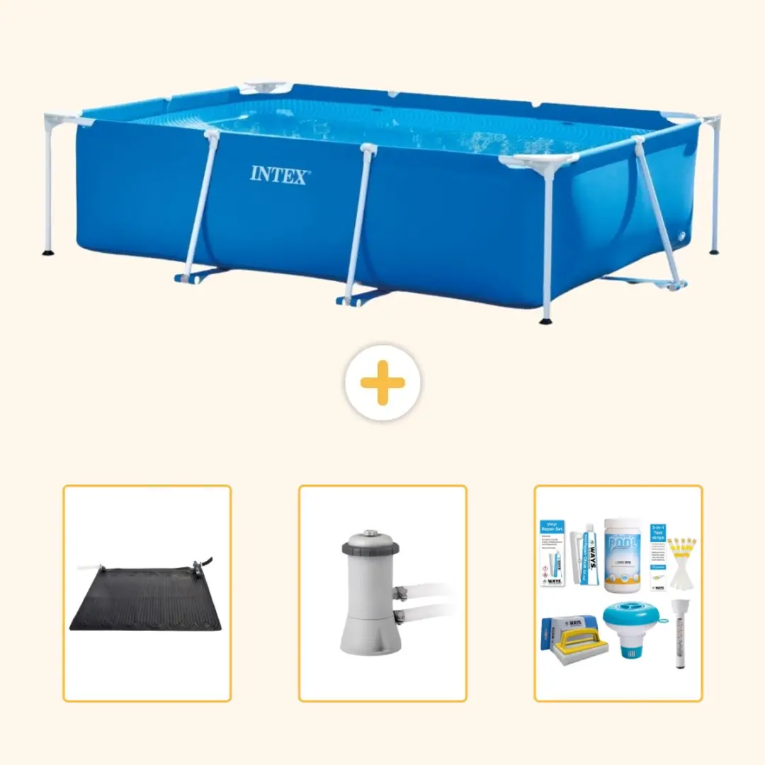 Intex Rechthoekig Frame Zwembad 300x200x75cm