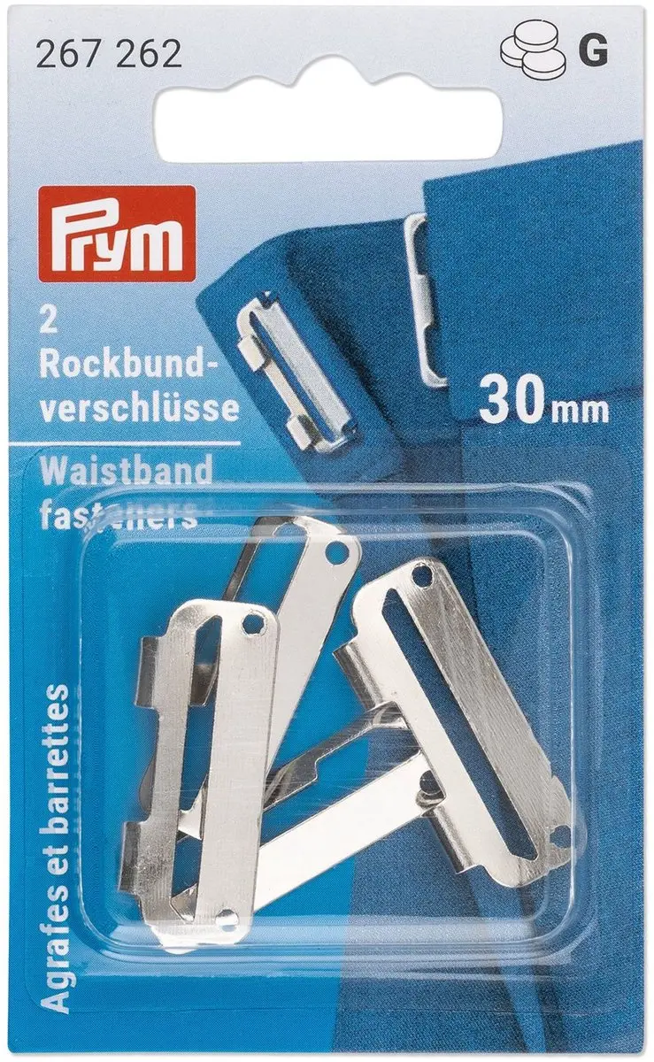 Prym Rokhaken ST 30mm - 2 Stuks - Zilver