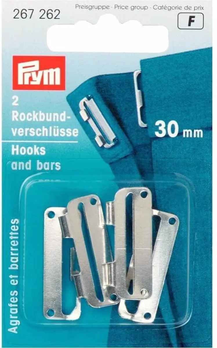 Prym Rokhaken ST 30mm - 2 Stuks - Zilver