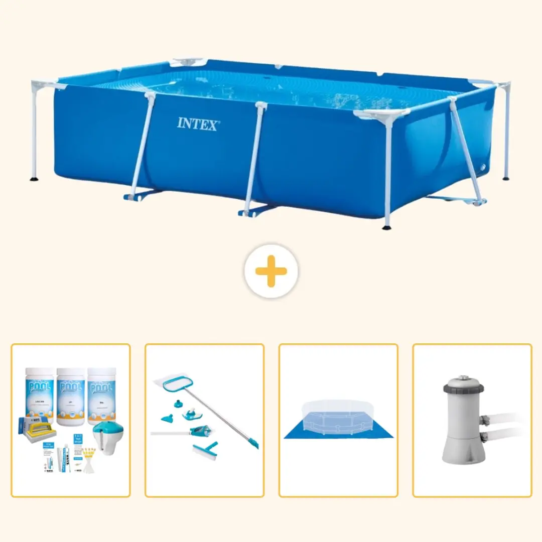 Intex Rechthoekig Frame Zwembad 300x200x75cm