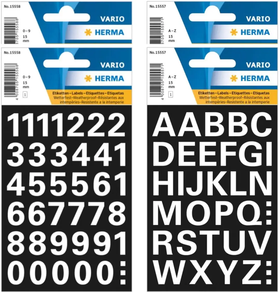 Herma Stickerletters & Cijfers 15mm