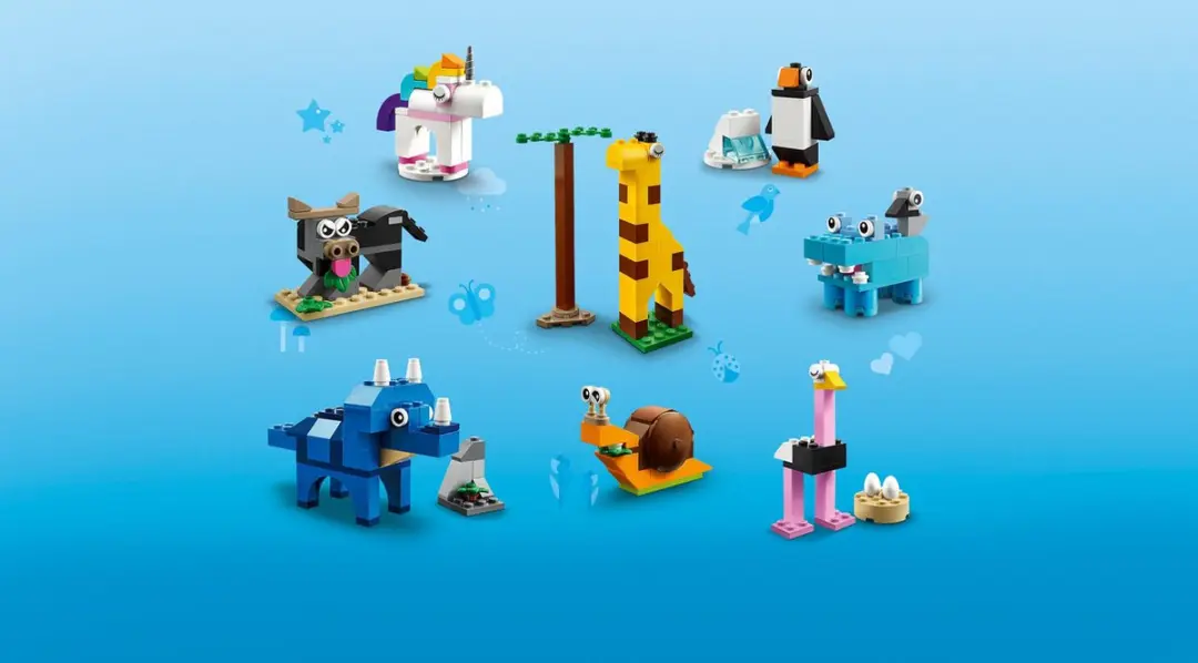 LEGO Classic Stenen en Dieren 11011 - 1500 Stukken - Multikleur