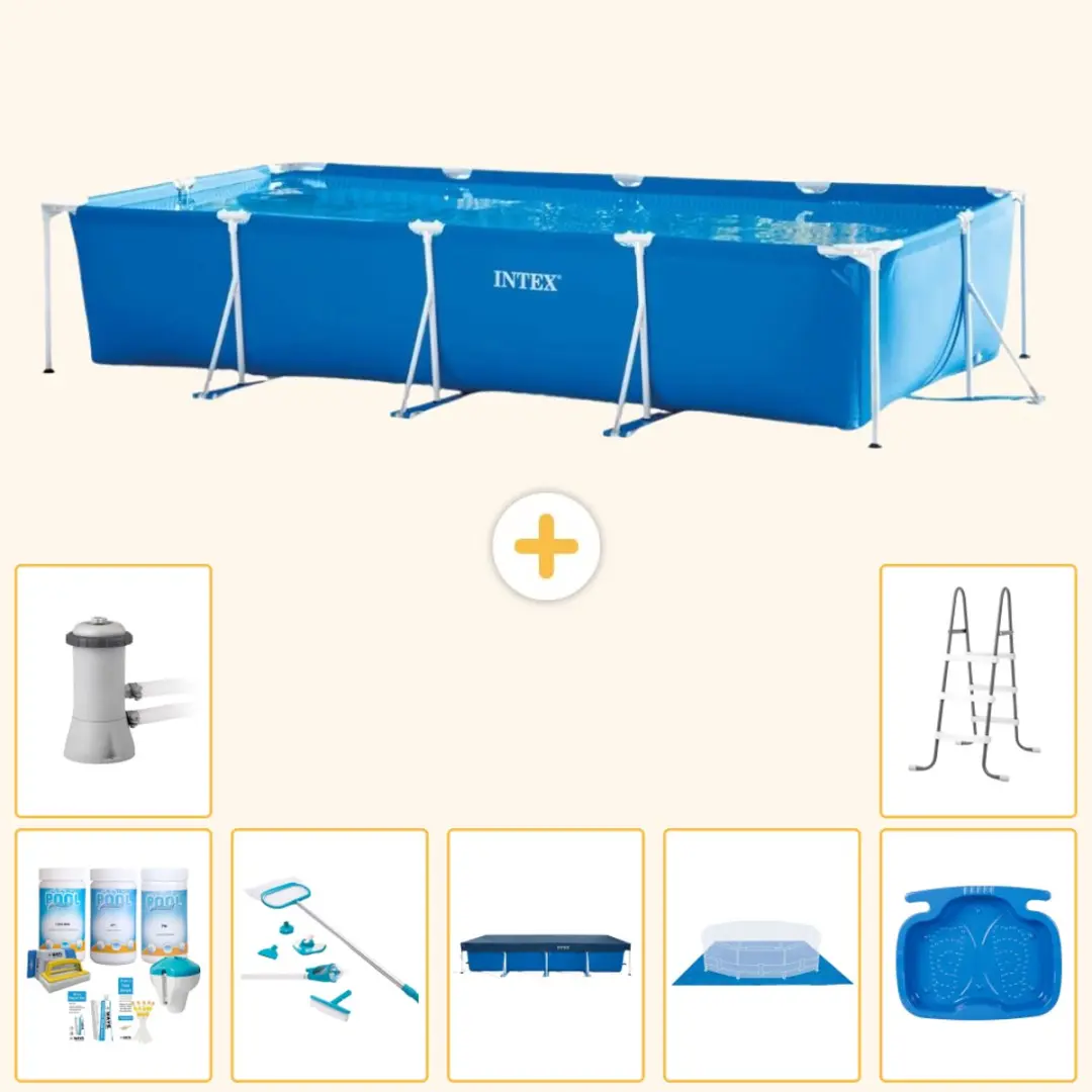 Intex Rechthoekig Frame Zwembad 450x220cm