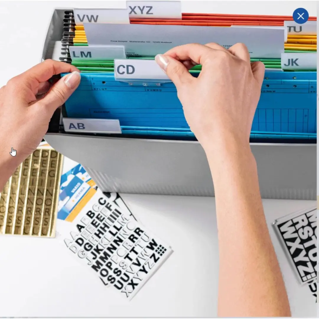 Herma Alfabet Stickers A-Z 15mm - 2 Vellen - Mat Wit - Watervast