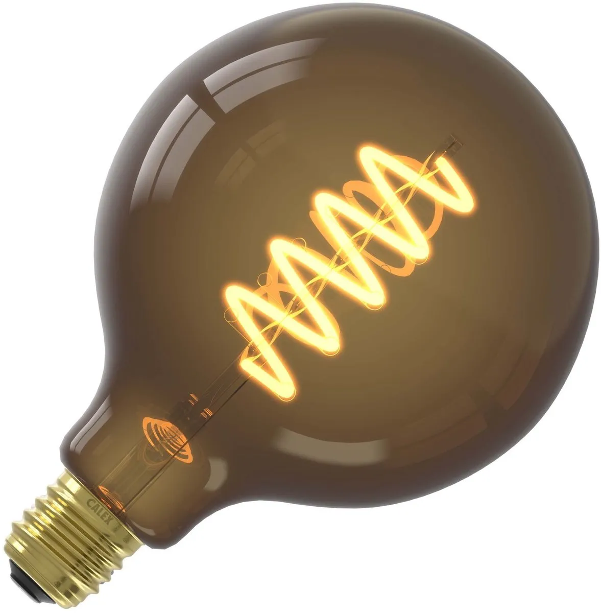 Calex Lichtbron E27 Globe - 1800K Warm Wit - Amber Glas