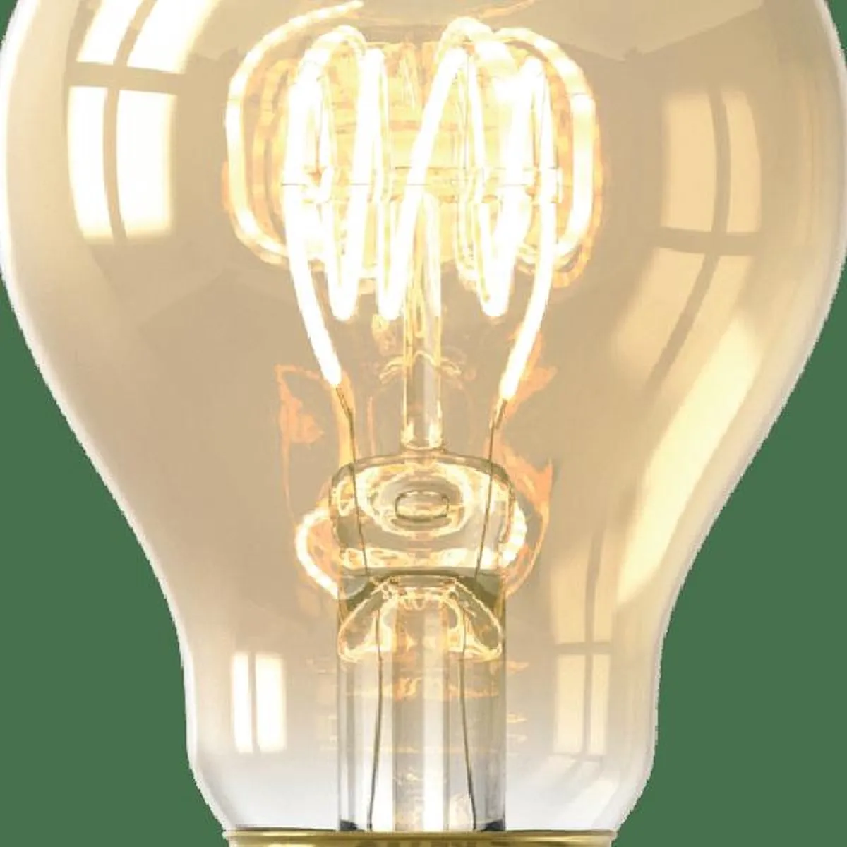 Calex E27 Goud Glas Lichtbron - Warm wit