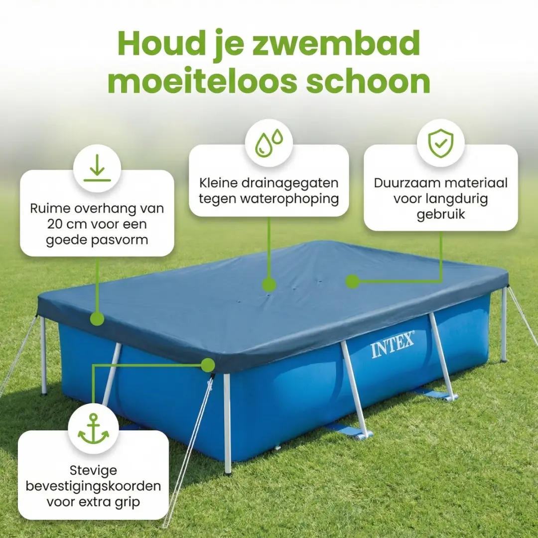 Intex Rechthoekig Frame Zwembad 450x220x84cm - Blauw - 7127L