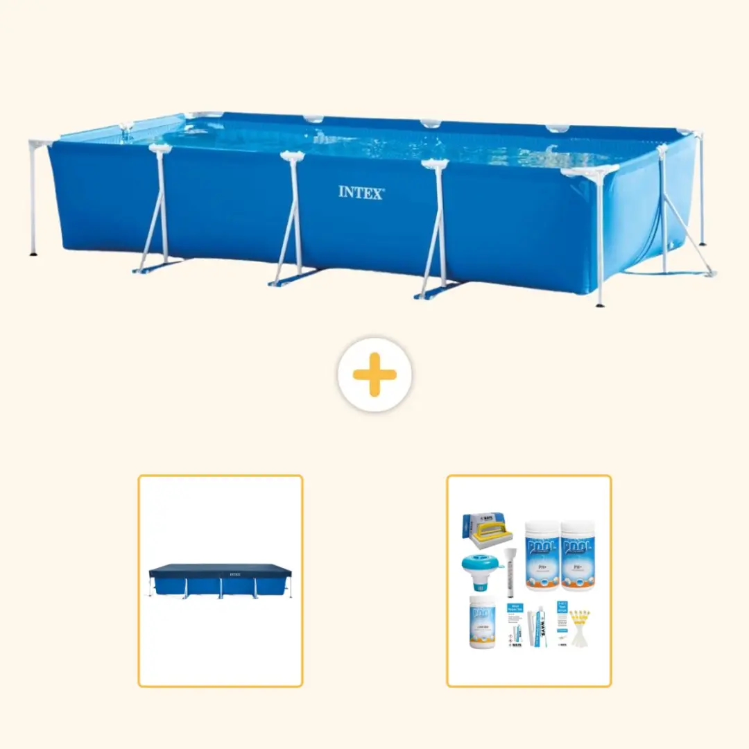 Intex Rechthoekig Frame Zwembad 450x220x84cm