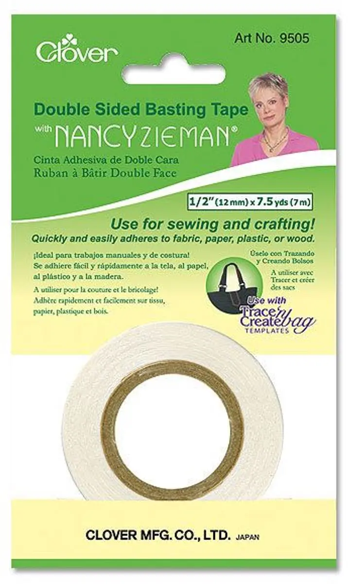 Clover 9505 Dubbelzijdig Tape 12mm - KRT - afbeelding 3 van 3