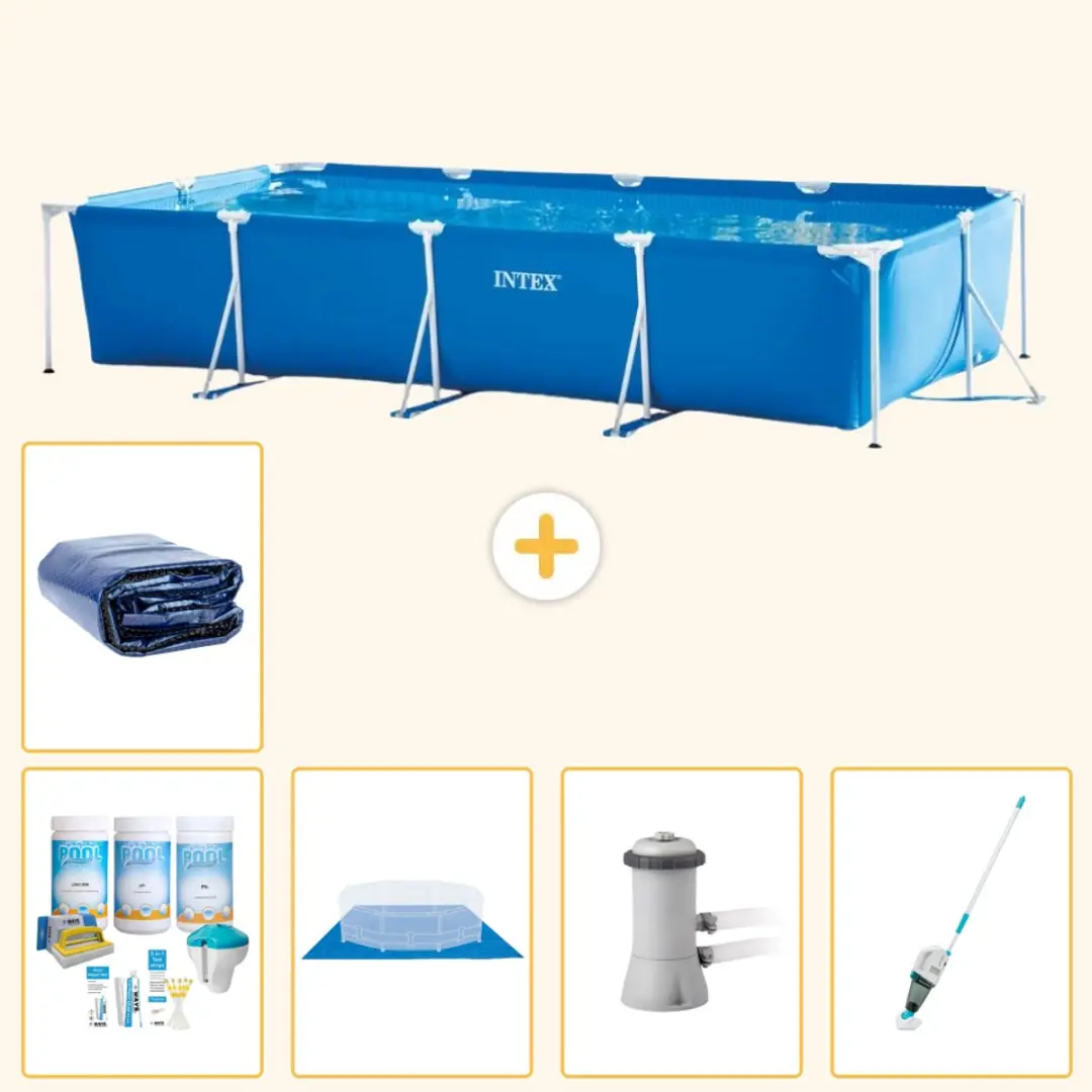 Intex Rechthoekig Frame Zwembad 450x220x84cm