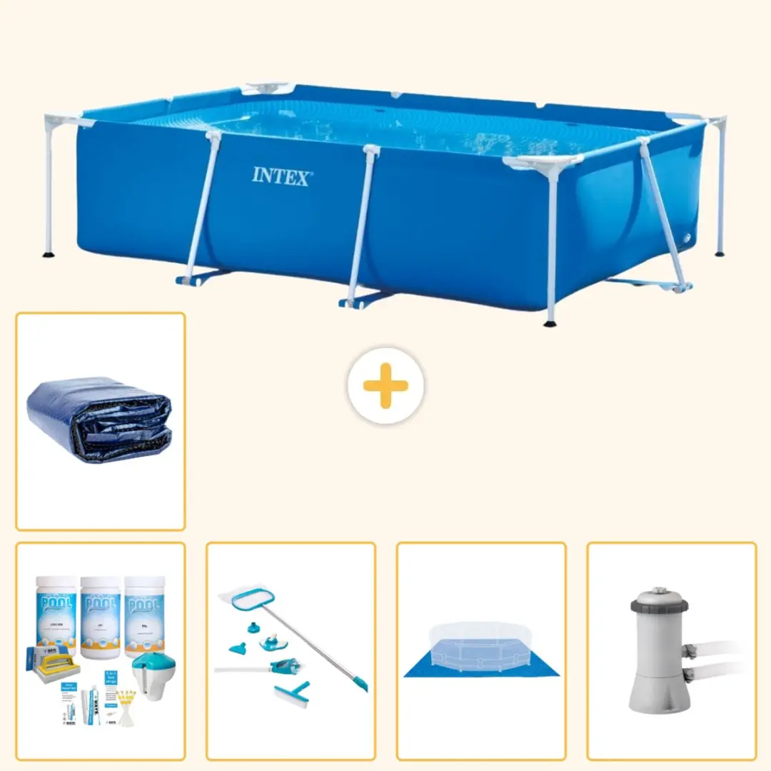 Intex Rechthoekig Frame Zwembad 300x200x75cm