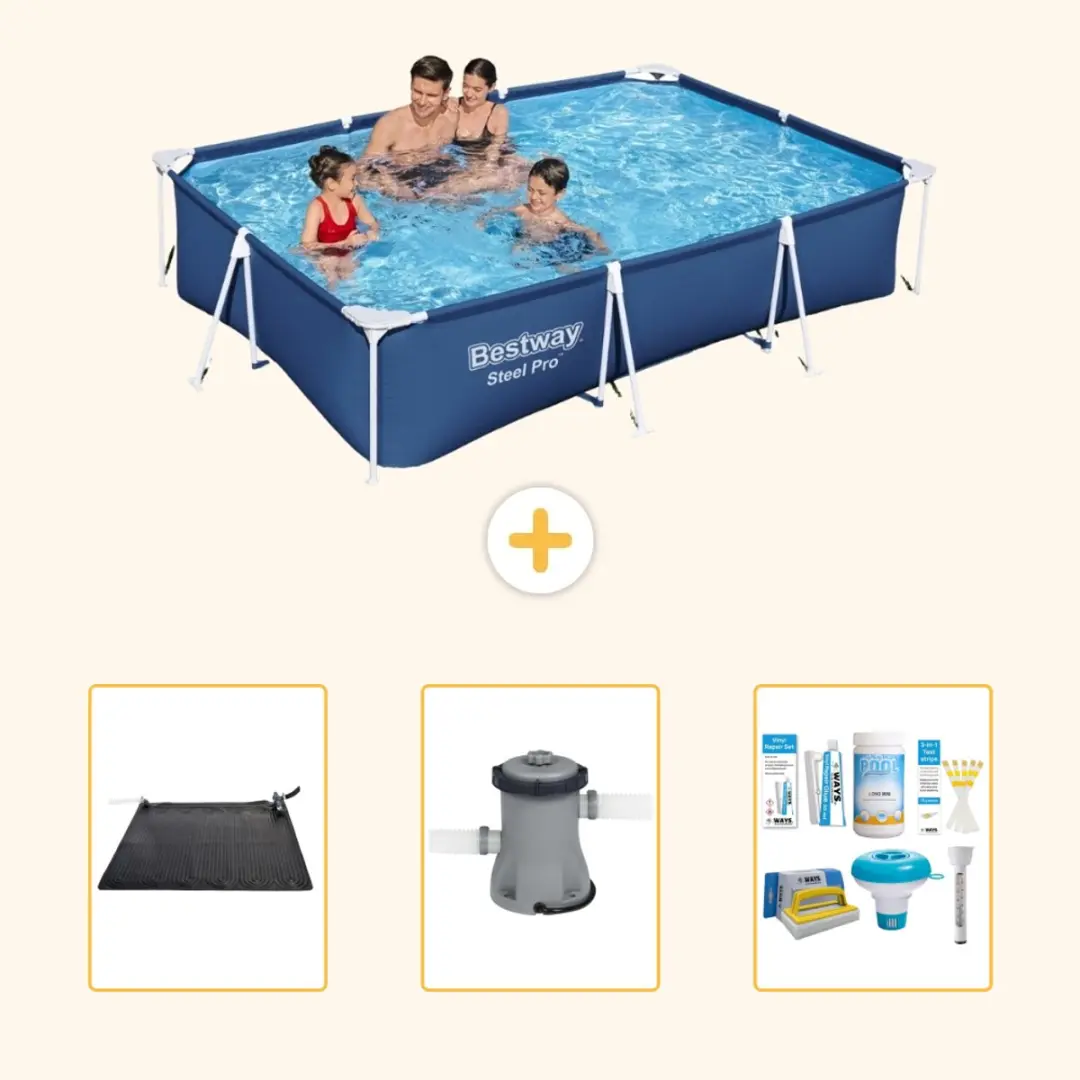 Bestway Steel Pro 56404-Blauw Zwembad 300x201cm